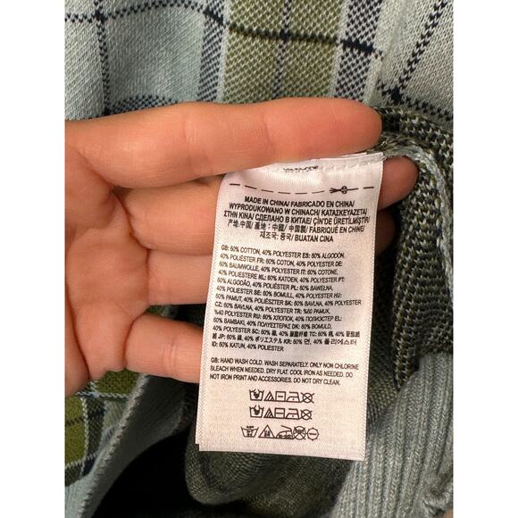 Vans Plaid V-Neck Sweater Vest Size Large - Picture 5 of 6